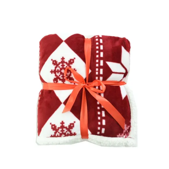 King Size for Autumn Winter Fall Thick Sherpa Blanket double layers blanket Flannel Fleece Throw Blanket