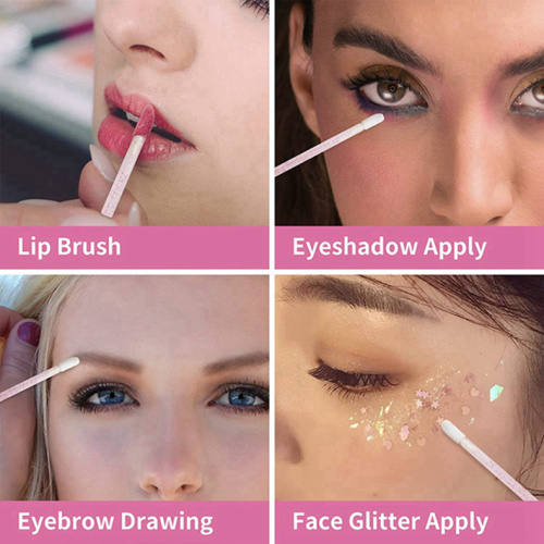 Plastic Angled Makeup Cosmetic Lip Brush