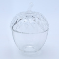 Wholesale High Transparency Glass Nut Shaped Candy Jars