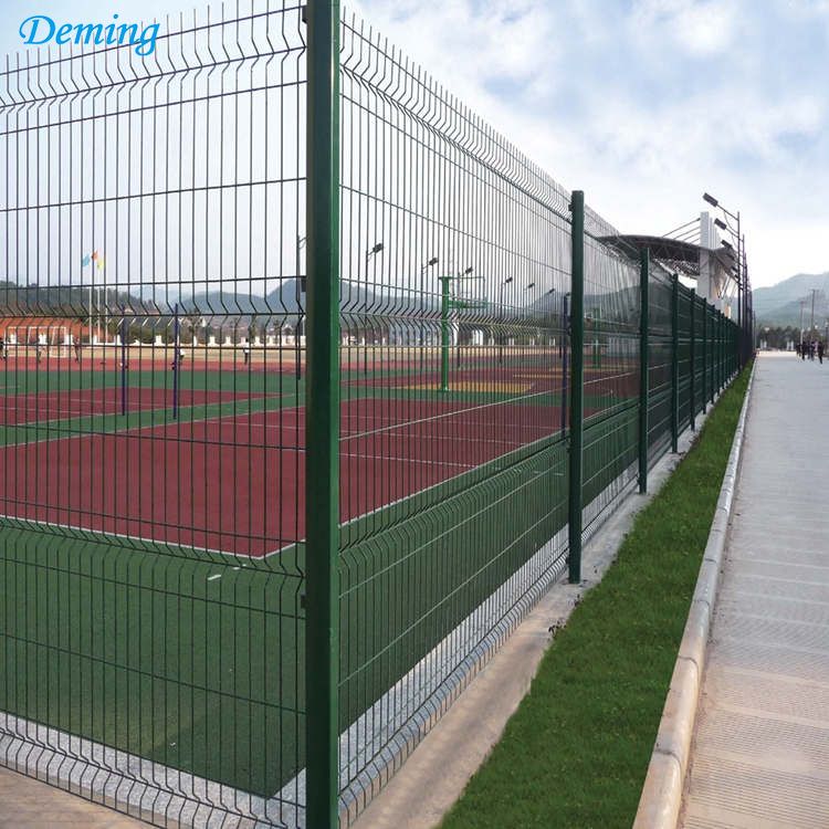 PVC coated and galvanized metal security fence