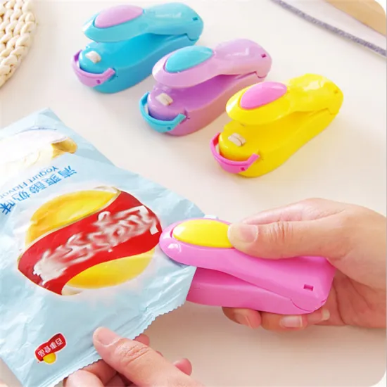 WSOMIGO Kitchen Accessories Mini Pocket Unicorn Candy Bag Sealing Machine Kitchen Vacuum Bag Snack Bag Sealer Heat Sealer-S