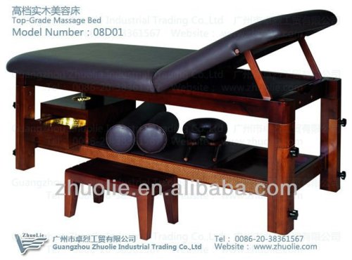 Wooden SPA Ayurveda Thai Massage Bed