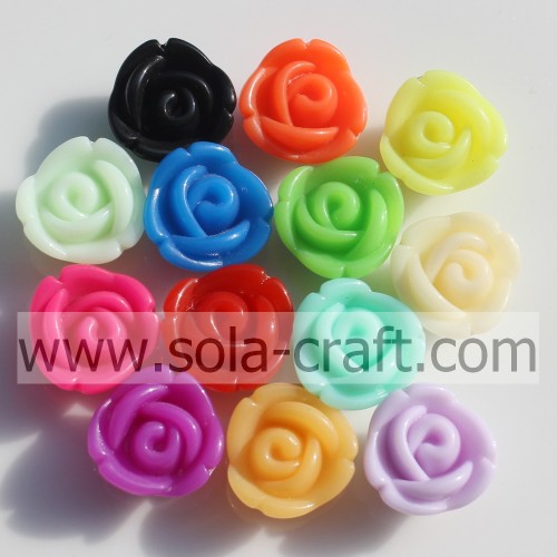 Belles perles de pendentif rose acrylique de couleur rouge pour les bijoux de bricolage!