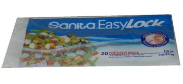 Large size freezer bags, locks tight for fresh and healthy storage