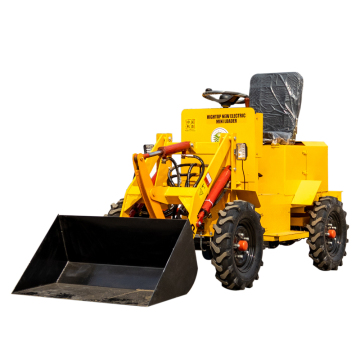 Electric Four-Wheel Drive Small Loader: Mini Loader and Multi-Functional Small Forklift Truck