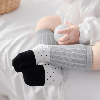 Color blocked baby long socks