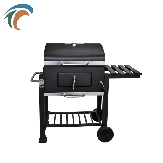 Patio Camping Smokeless Foldable Square Bbq Grill With Adjustable Height Portable Charcoal Grill