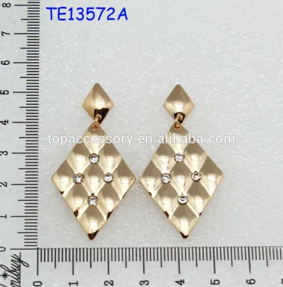 With diamond earrings long earrings With diamond earrings