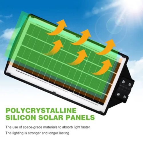 Complete Solar Street Light System with External LiFePO4 Lithium Battery Under the Solar Panel