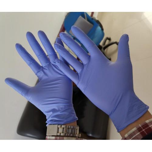 Disposable nitrile gloves with all certificate nitrile glove hot selling