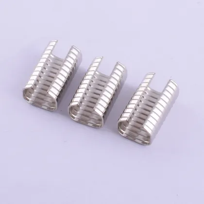Silver Color 11mm Metal Rope Cord End Fasten Clip for Gifts