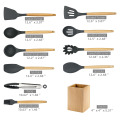 10 adet silikon mutfak aletleri spatula turner