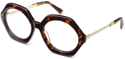 C4 Acetate Spectacle Frame Tortoiseshell-Gold