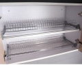 Évier de rangement de drainage à plat en aluminium au-dessus de l&#39;évier de la cuisine