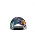 Man skull cap abstract doodle baseball cap