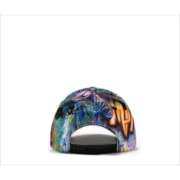 Man skull cap abstract doodle baseball cap