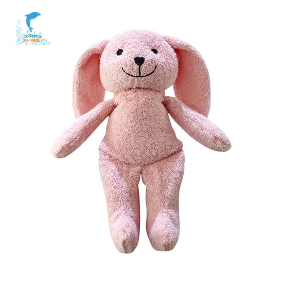 Multifunctional Relieves fatigue factory wholesale stuffed plush pink health rabbit toy with natural corn built-in