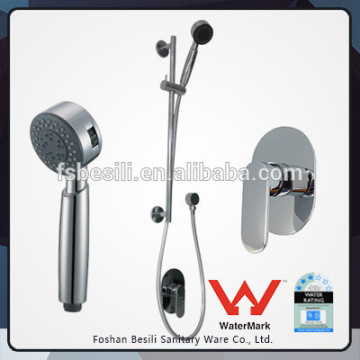 Bar coulissante de douche avec mélangeur de bain et porte-tête de douche B6