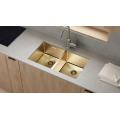 Stainless Steel PVD 32 Inch Double Bowl Sink