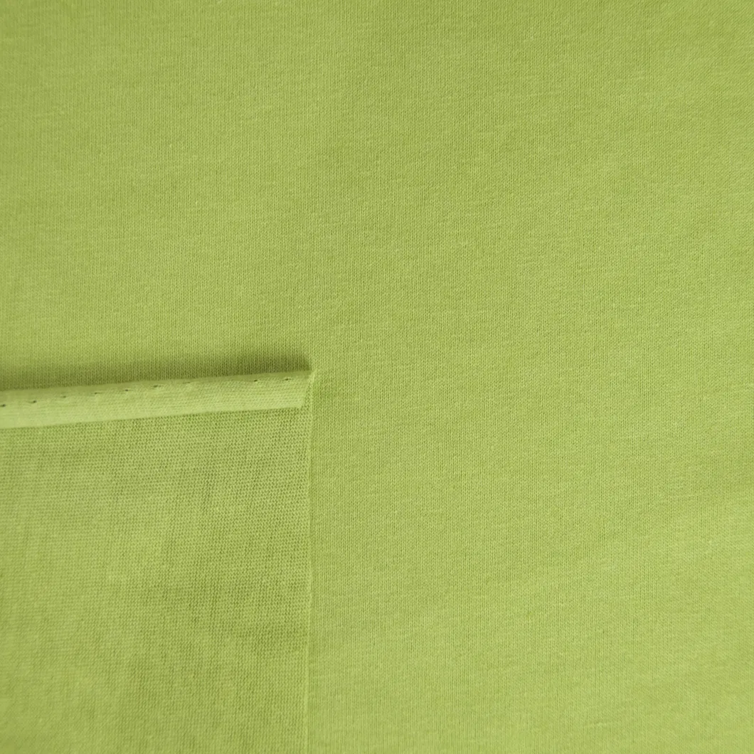 คุณภาพดีขายร้อน OE ผ้าฝ้ายน้ำหนักเบาผ้าถักนิตติ้งเดี่ยวย์แข็งสำหรับตัดเย็บเสื้อผ้า