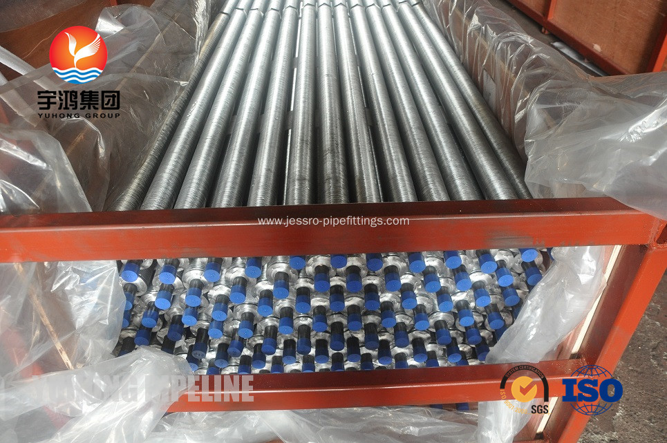 SA210 GR A / C Heat Exchanger Fin Tube Carbon Steel Bolier Tube G Base Radial Cooling