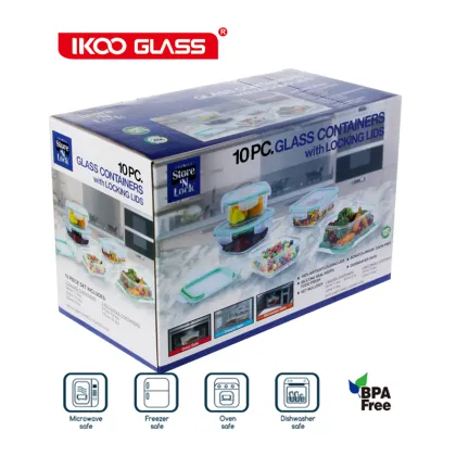 pyrex glass food storage set