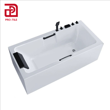 Acrylic Freestanding Rectangle Soaking Hot Tub