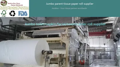 Velvet soft basis facial tissue paper jumbo roll