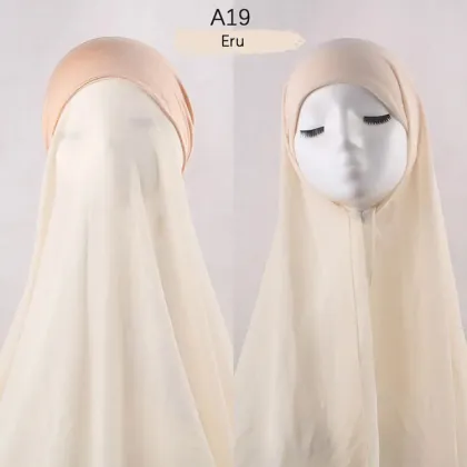 Instant Adjustable Muslim Chiffon Hijab Shawl