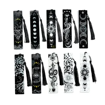 Dark aesthetic acrylic bookmarks