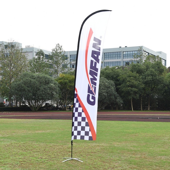 Gemfan race flag 3.6m Large Logo