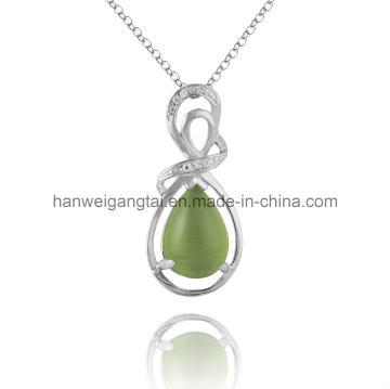 Fashion Gemstone 100% 925 Silver Pendant