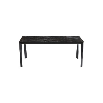 Bass Black Bass Gloss Sintered Stone Fixed Table