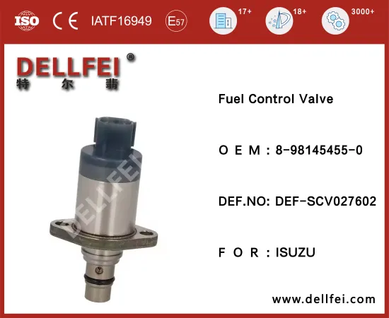 COMMON RAIL SUCTION CONTROL VALVE (SCV)8-98145455-0 for ISUZU
