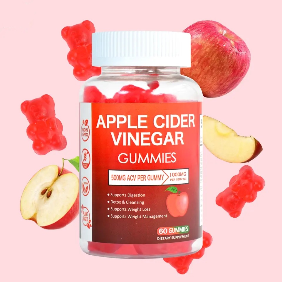 OEM/ODM Custom Flavor Weight Loss Gummies Healthcare Supplement Organic Slim Apple Cider Vinegar Gummies