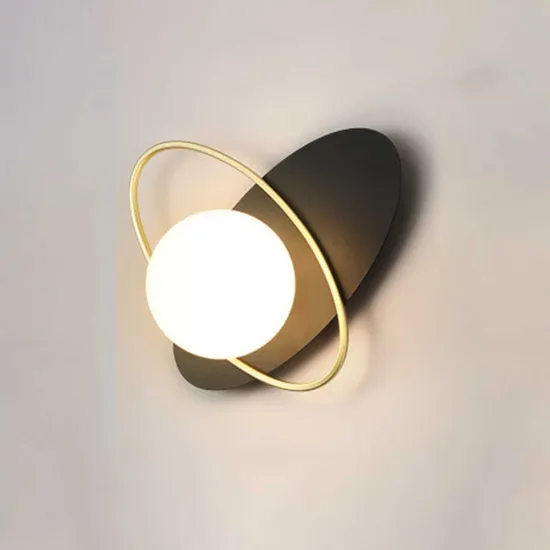 Modern Retro China Wall Sconce: Black Cage Light with Black Base Bracket for Bedside and Aisle Indoor Use - EJ4042