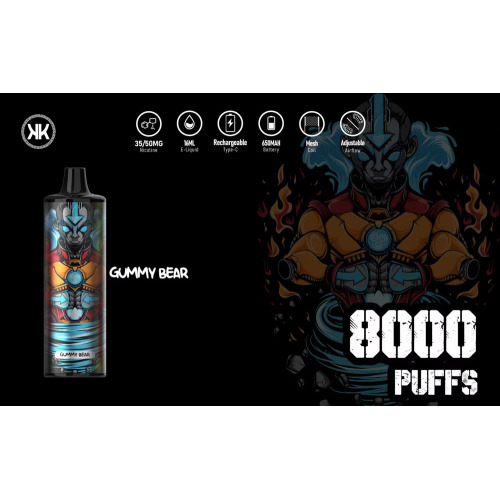 KK Energy 8000 Puff Puff -заряжаемая сетчатая катушка