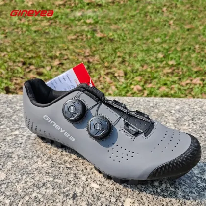 GINEYEA MT09 Men's Mountain Bike Power Lock Shoes - Light Breathable Cycling Biker Shoes