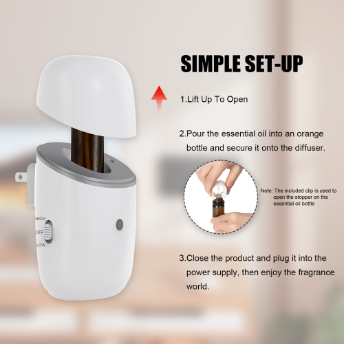 Wall plug in diffuser for home