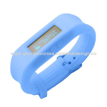 Own Design Bluetooth 4.0 Healthy Silicone Bracelet with 36-hour Standby Time