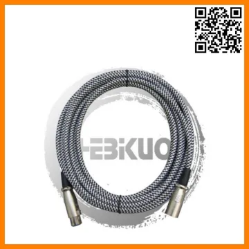 High Quality Colorful 6.3mm Weave Guitar Cable Advanced preparation microphone cable