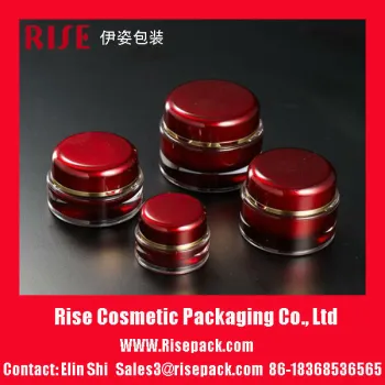 Round Shape Acrylic Cream Jar For Cosmetic Packaging