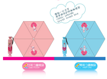 New Design Polyester Outdoor Promotional 3 Folding Child Umbrella