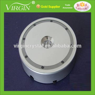 15 lights round led light rotating base for crystal model display or wedding table centerpieces and birthday gift