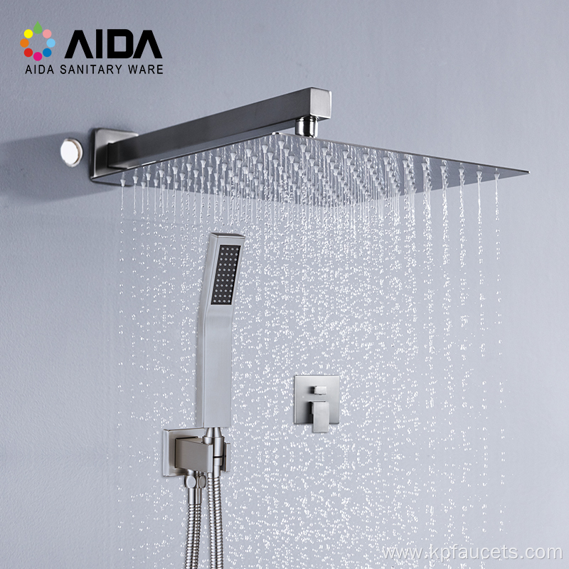 Rainfall Wall Mounted Conceal Shower Faucet