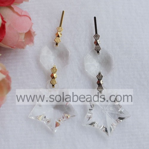 23*25MM Acrylic Crystal Star Hanging Drops Pendants