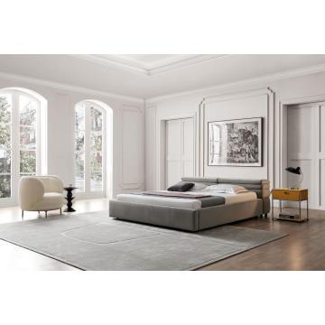 Microfiber Soft Bed High Quality Modern Unique Elegant Cosy Sponge Padded Bed Factory