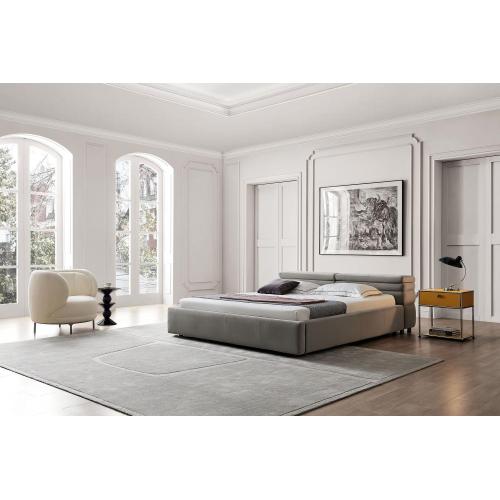 Microfiber Soft Bed High Quality Modern Unique Elegant Cosy Sponge Padded Bed Factory
