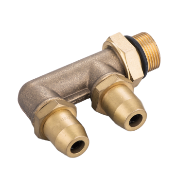 America Brass Pneumatic Equal Air Adat a 5 vie Connettore a punti push-in per macchinari industriali e di costruzione