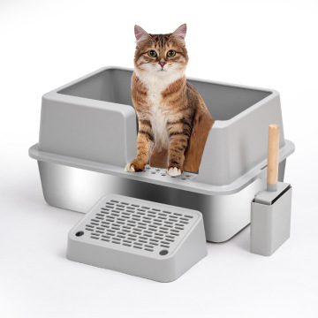Kotak sampah kucing tahan karat keluli tahan karat mofesipi